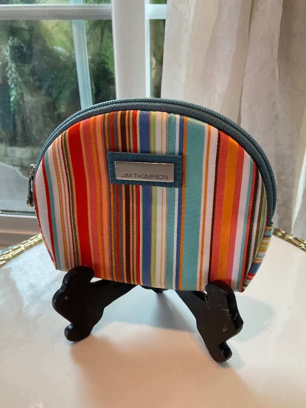 Jim Thompson Small Zippered Pouch Bag